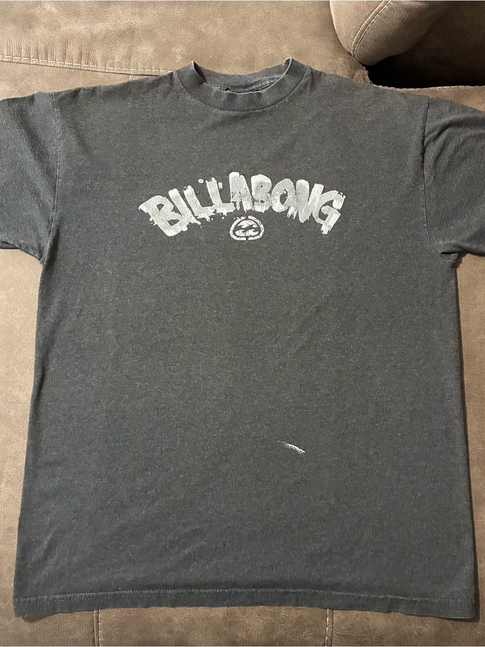 Vintage Y2K Billabong Graphic Tshirt Blue Size M Surf Skate Tee